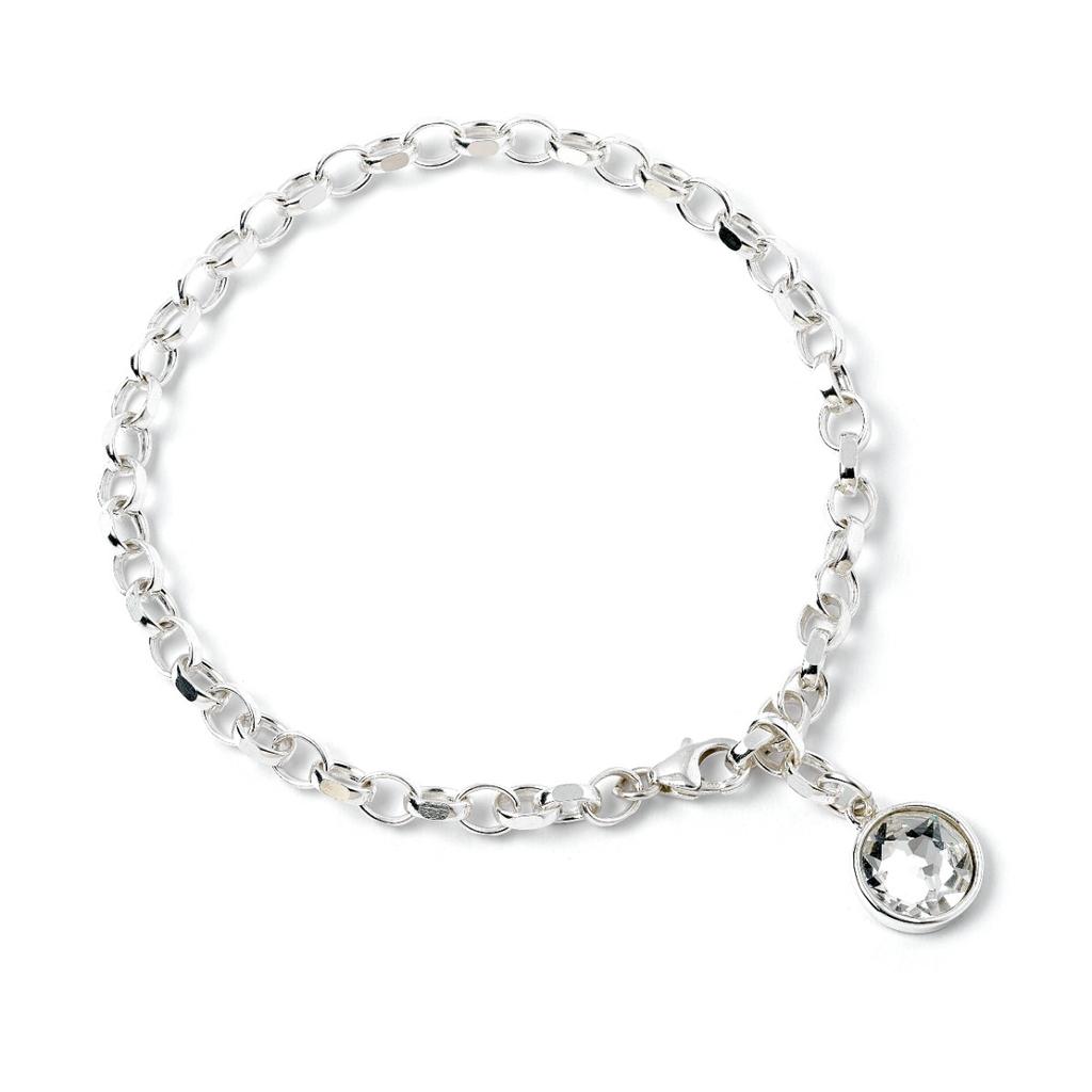 Harry Potter Sterling Silver Charm Bracelet for Clip Charms Silver