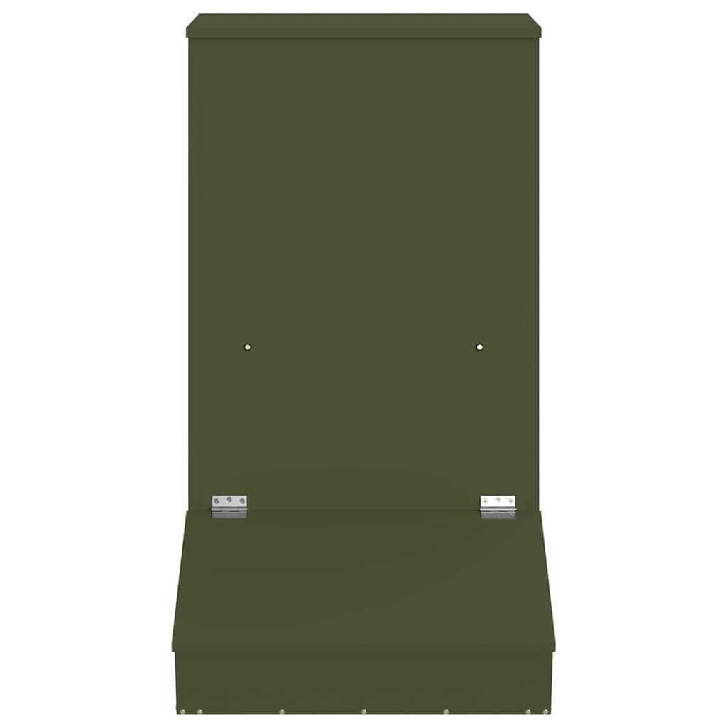 Pig Feeder Olive Green 55 X 51 X 91.5 Cm