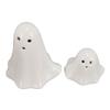 2 ks Noční světlo duch Roztomilá vtipná keramická svítící figurka ducha pro sváteční domácí dekoraci