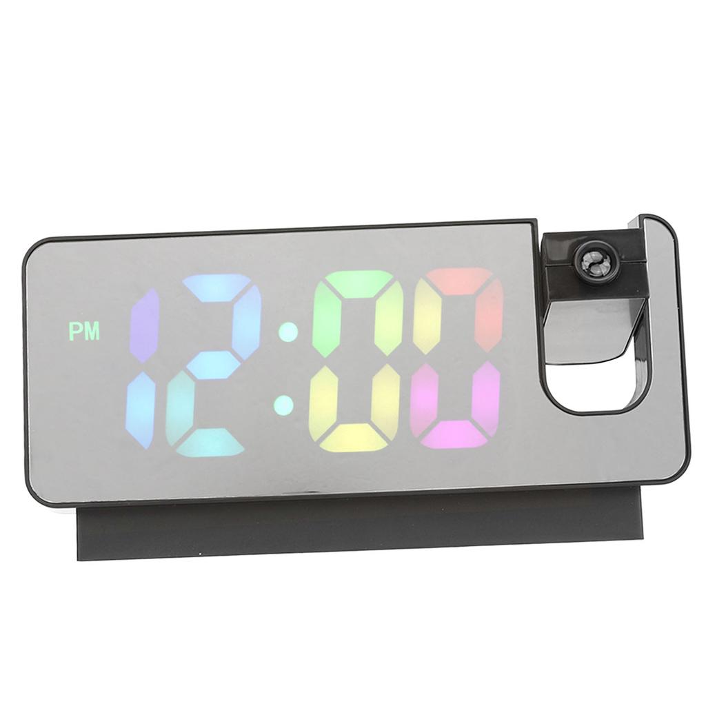 Digital Alarm Clock Temperature Display Calendar Snooze Mute Voice Activated Mode LED Mirror Project