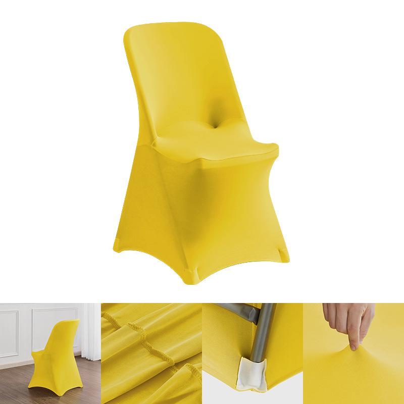 Nordische dehnbare rutschfeste einfarbige Stuhlhusse für Büro, Besprechung, Hochzeit, Bankett und Esszimmer.