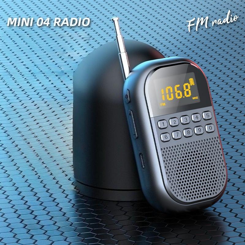 [Mini Radio Pro] USB/SD Dual Card Decoding | HD Radio Sound Quality | Portable Outdoor Audio | One-click Search Station