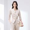 Women's Apricot Casual Three-Quarter Sleeve Suit Jacket - Spring/Summer 2026 Collection