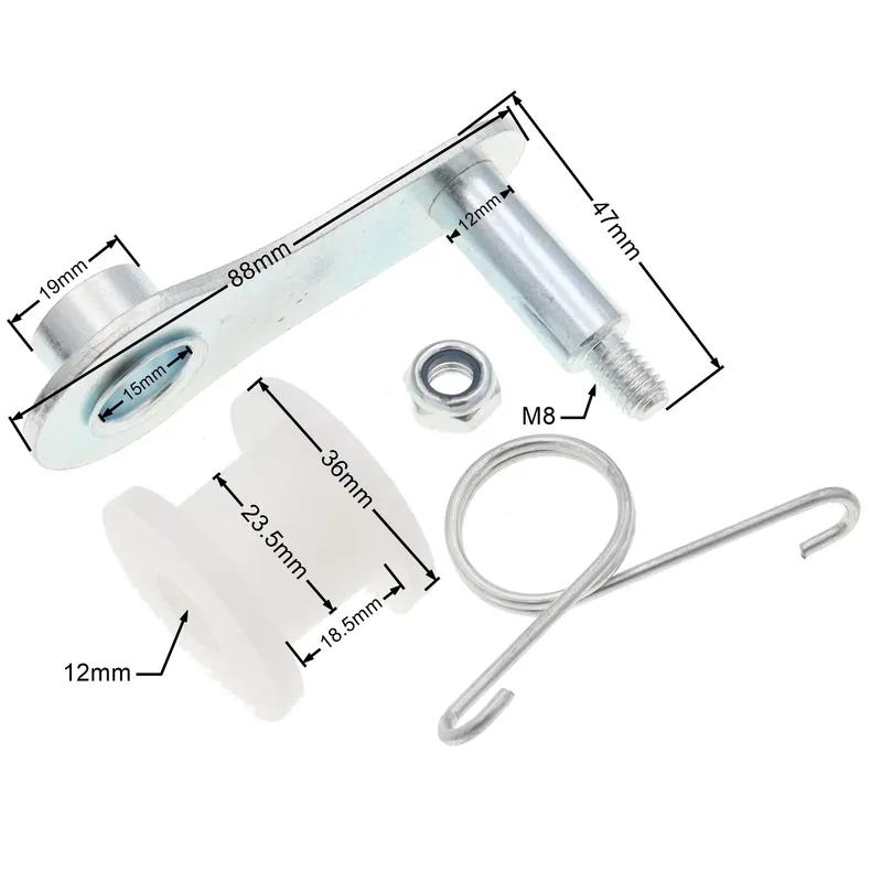 Heavy Duty Chain Roller Tensioner Adjuster with Spring for 50cc 110cc 125cc 140cc Pro Dirt Bike 4 Wheeler Scooter