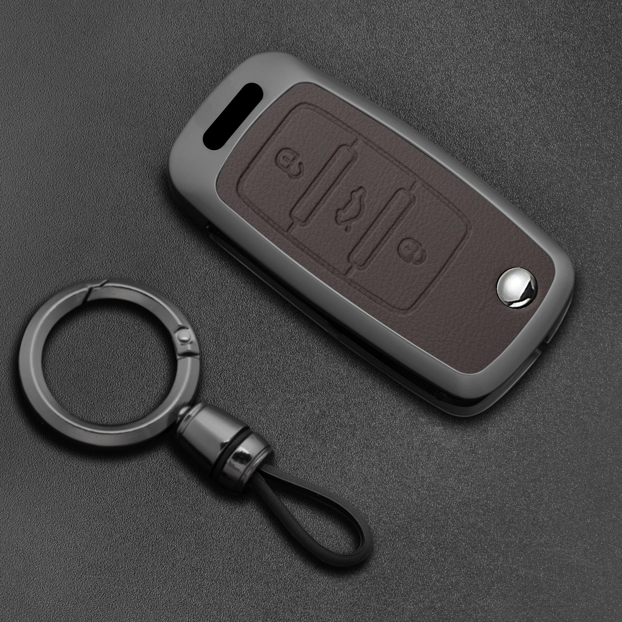 

Styling Mouldings Car Key Case Cover Key Bag Fob For VW Volkswagen Polo Golf Passat Beetle Tiguan Seat Leon Altea Skoda Octavia