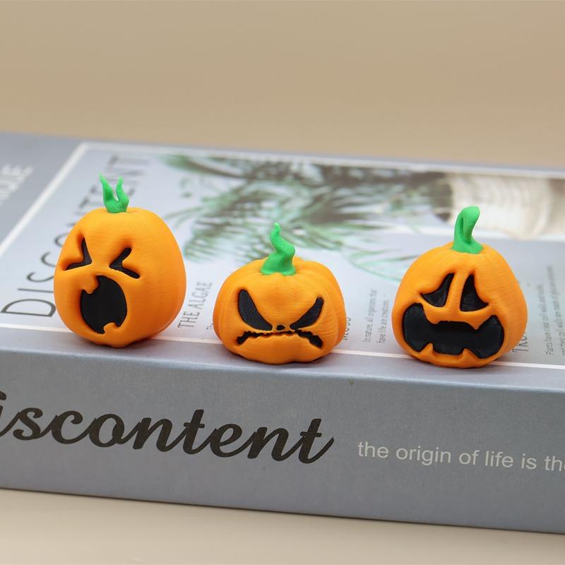 New Halloween pumpkin ghost ornament DIY ornament accessories mini micro landscape ornament
