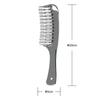 Shobido Shobido Flat Hair Detangle Comb SPV71456 Static Electricity Removal Brush Chrome Plated Hair Brush
