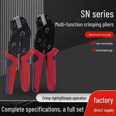 SN Multi-Function Ratchet Crimping Pliers for Spring and Bare Terminals