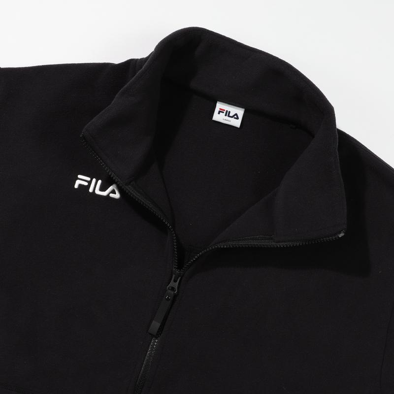 FILA Jackets Unisex Black Stand Collar Moderate Other FS2FTE4210X-BLK