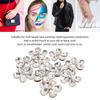 10pcs Zinc Alloy Flower Rhinestones Rhinestone Crystal Crystal Charms Flat Back Charms  Beach Bag