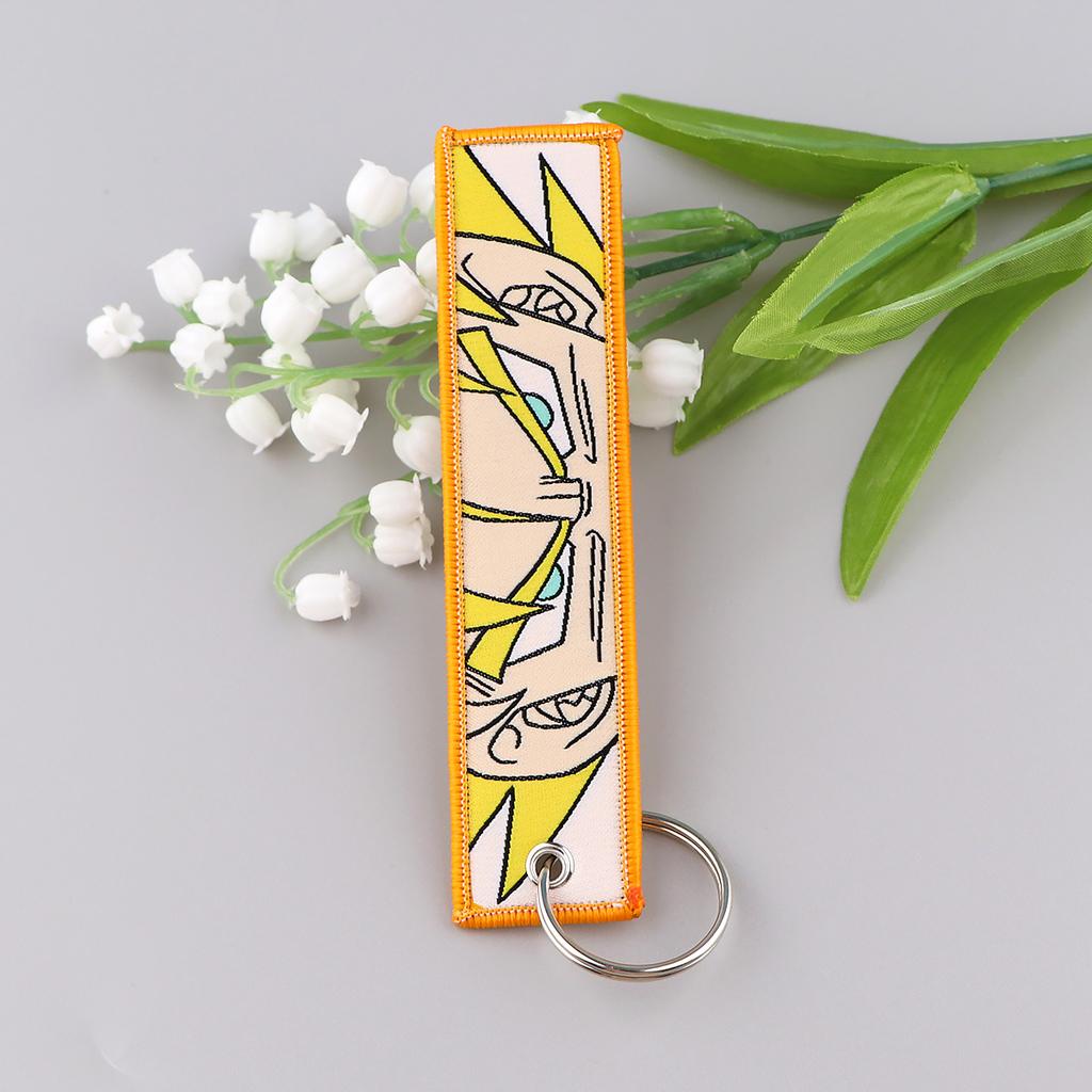 Cool Anime Key Tag Keychain Backpack Holder Goku Master Roshi Cartoon Anime Key Chain Bag Car Keyring Accessories Gifts