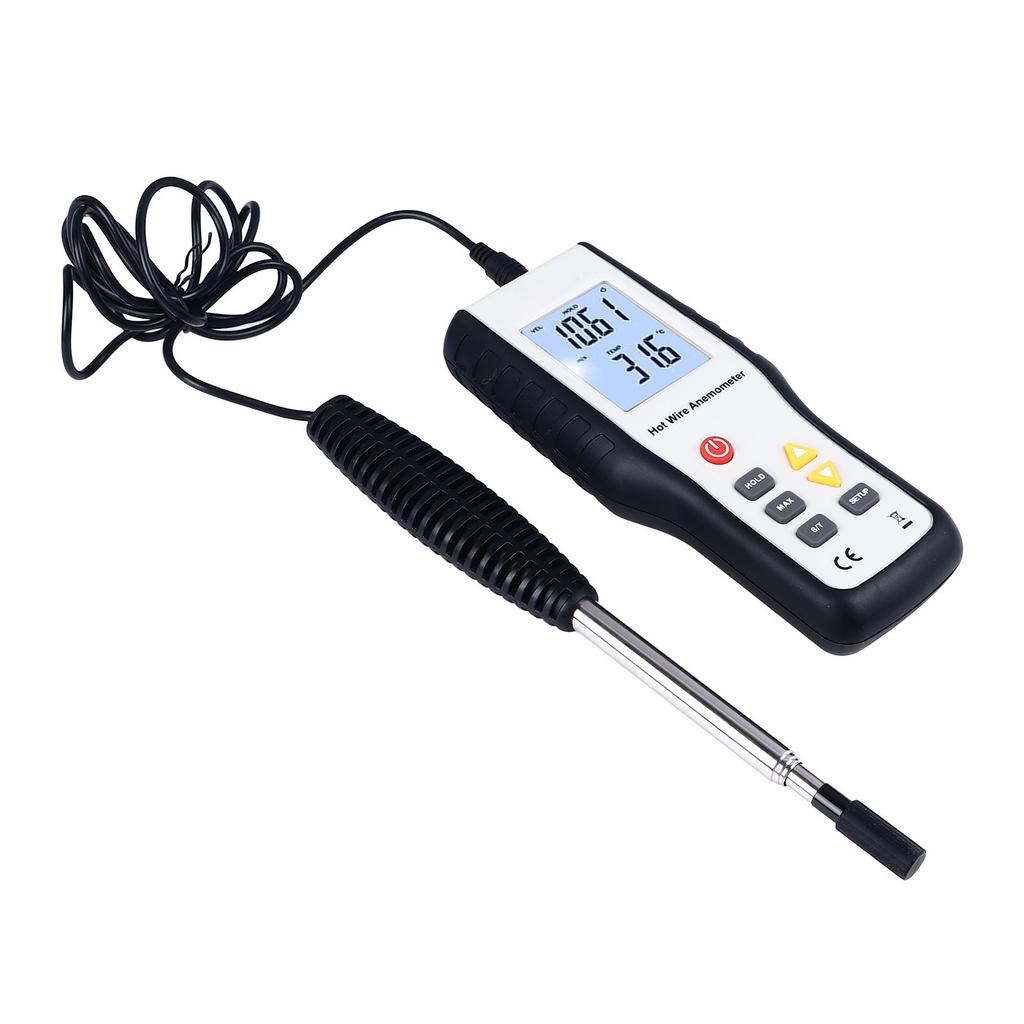 Thermal Anemometer LCD Display High Sensitivity Multifunctional Handheld Wind Speed Meter