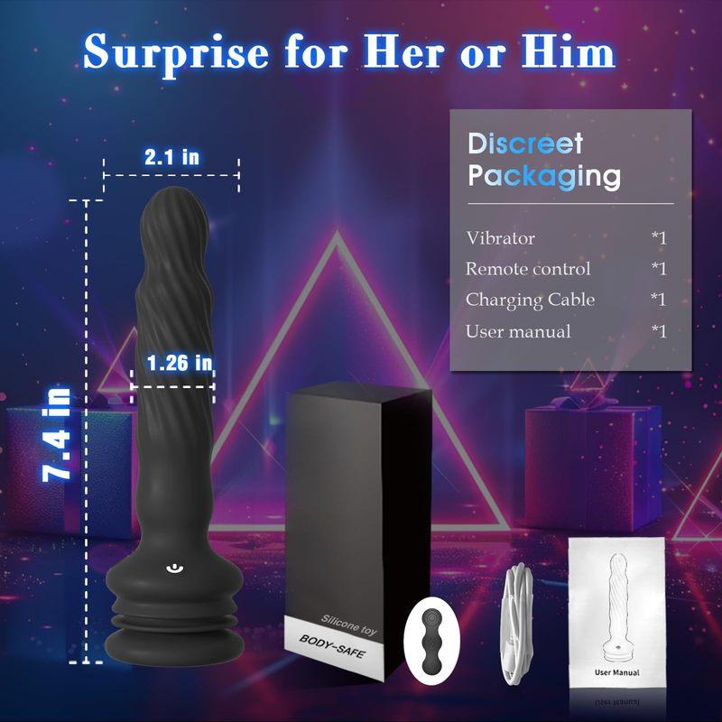 Remote Control Anal Vibrator Male Prostate Massager Wriggling Rotating Vibrating Anal Beads Adult Sex Toys with Suction Cup