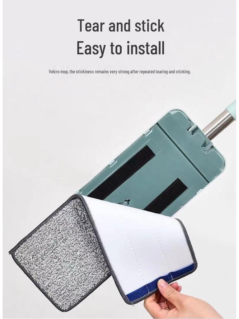Hands-Free Flat Mop with Easy Clean Bucket