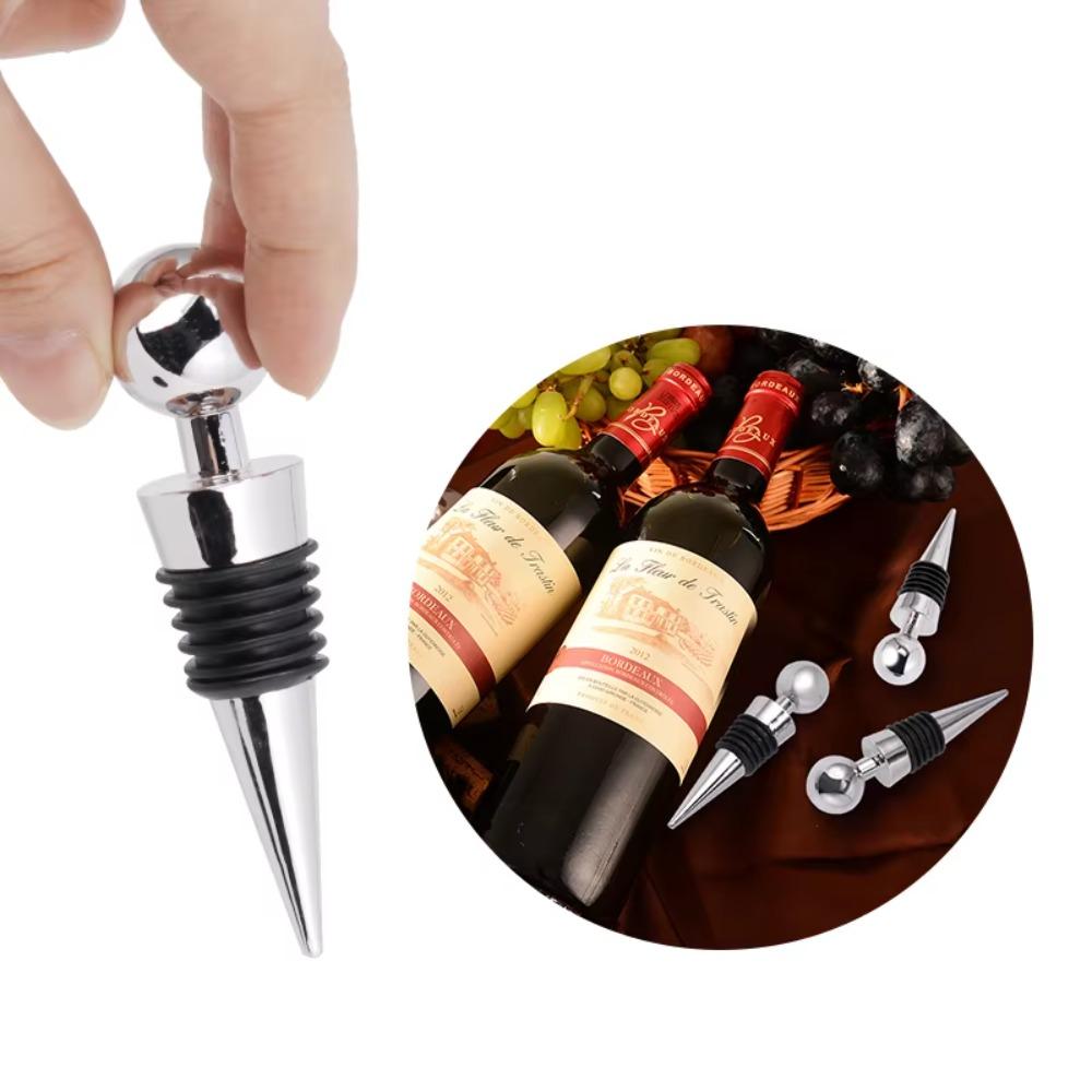 5Pcs Sealed Champagne Stopper Reusable Wine Storage Twist Cap Plug Portable Wine Stoppers  Pub