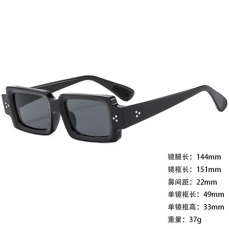 Sunglasses Personalized Large Box Trendy Korean Style Men And Women Thin Sunshade Sunglasses Anti-Uv400