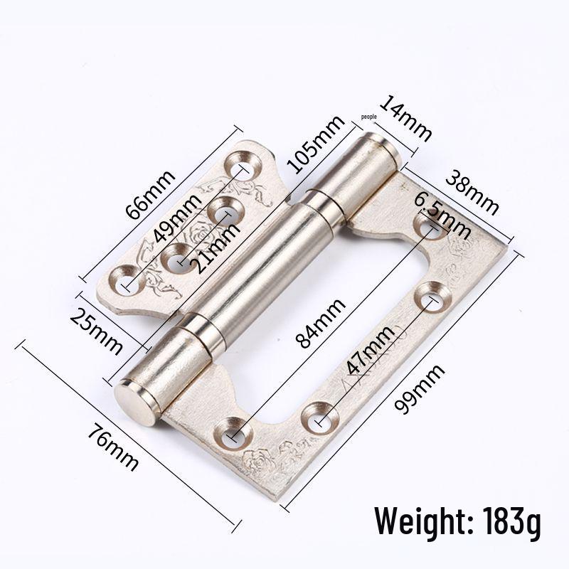 4-inch Silent Bearing Male-Female 304 Stainless Steel Hinge for Wooden Doors
