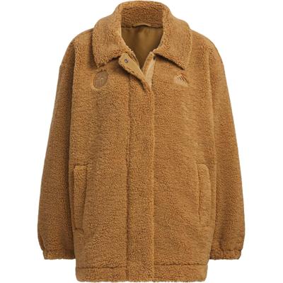 Lounge Comfortable Soft Versatile Zipper Long Sleeve Fleece Jacket Women Jacket Desert-Brown JJ3576