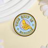 Crossed Arms Banana Fun Fruit Medal Trendy Brooch Badge
