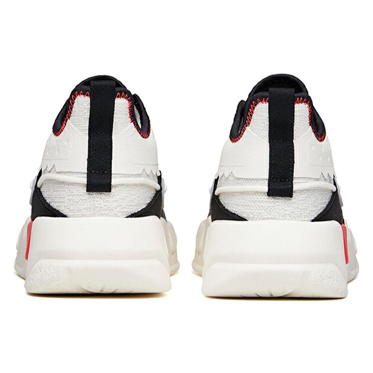 Anta Life Collection, Rejecting The Ordinary Low top Skateboard Shoes Men's Black White Red 112138084-2