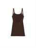 [Matinkim] Open Back Ribbed Knit Dress