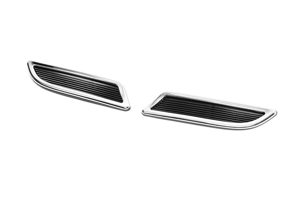 Окантовка на глушитель 2016-2020 (HB, 2 шт, нерж) для Renault Megane IV