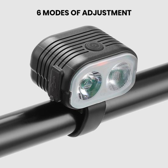 2 In 1 Bicycle Horn Light Rechargeable USB Charging LED Bicycle Light MTB Mountain Road Bike Front Lamp Cycling Equipment