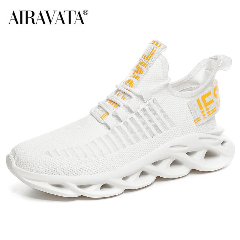 Männer Laufschuhe Atmungsaktive Trainer Sneaker Casual Lace Up Mesh Sportschuhe