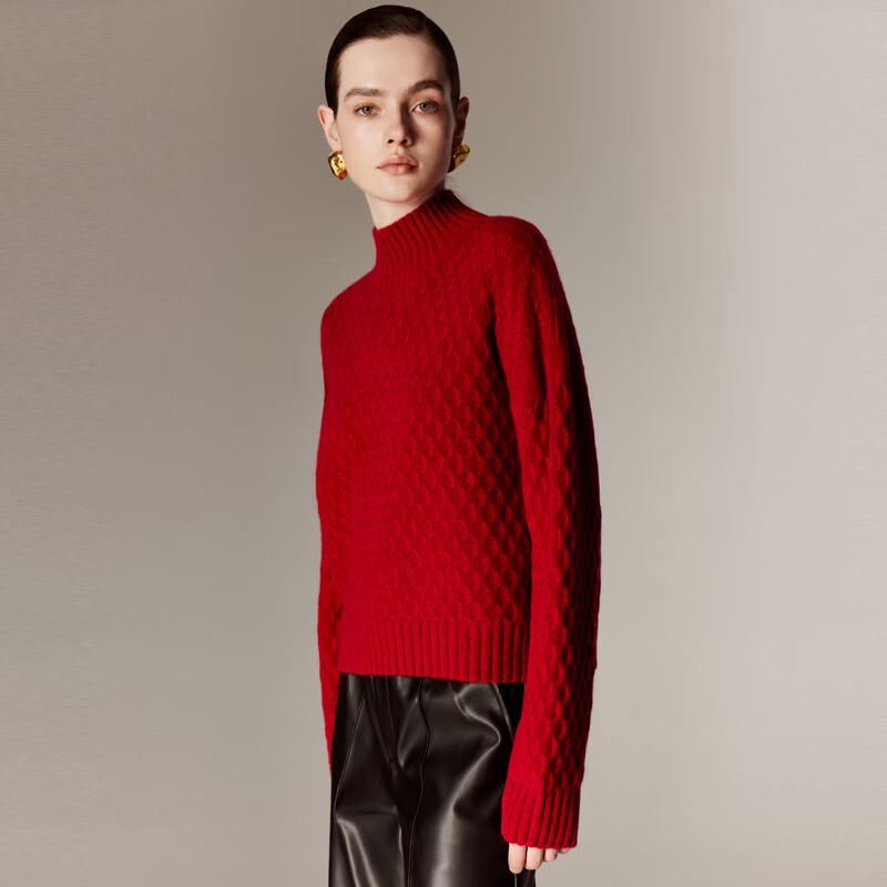 Paro Women's Jacquard Cashmere Semi-High Neck Pullover