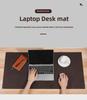 Thick Crazy Horse Leather Desk Pad: Genuine Non-slip Mouse Pad & Laptop Mat