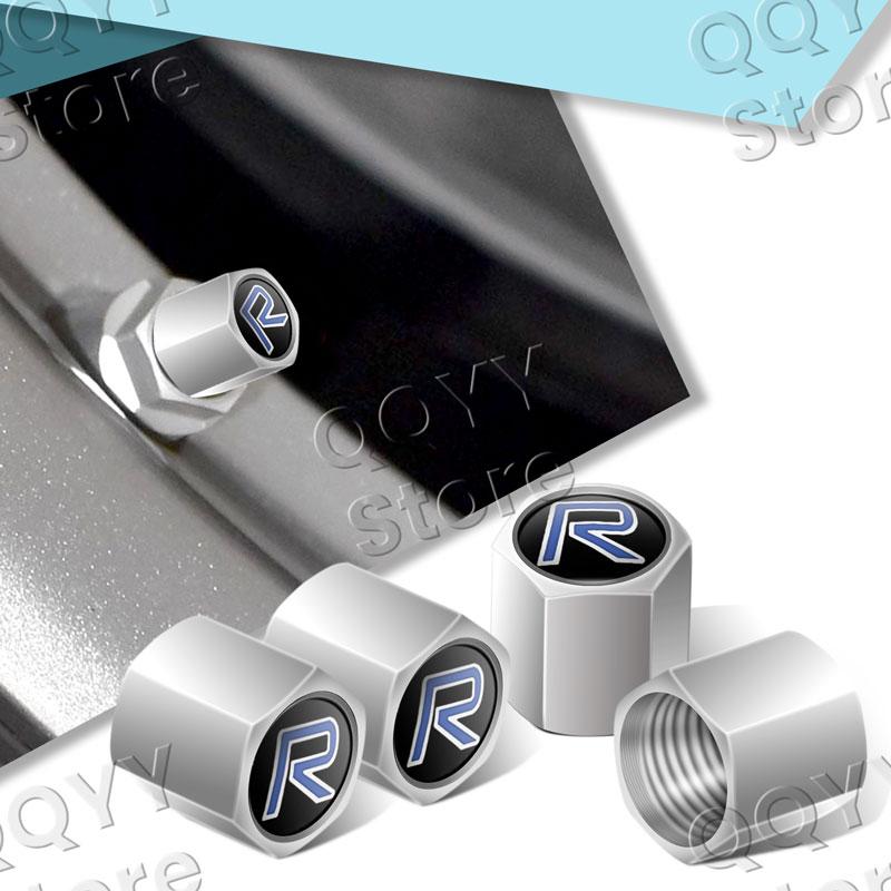 R Design Logo Auto Velg Band Klepjes Bandstam Luchtstof Kappen Voor Volvo V40 V60 V90 XC40 XC60 XC90 C30 C70 S40 S60 4 stuks