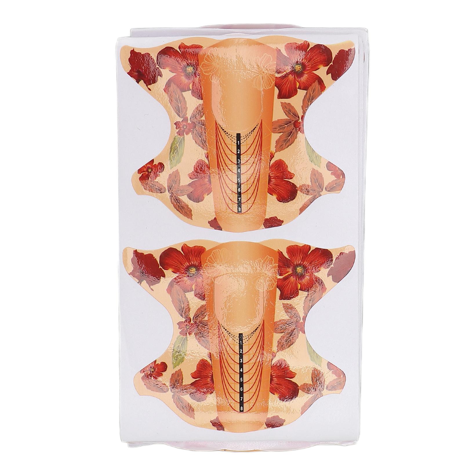 

100 шт. форма для ногтей профессиональный домашний маникюрный салон портативная форма для наращивания ногтей наклейка аксессуар Orange