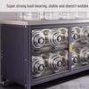 Modern Carbon Steel Kitchen Storage Cabinet