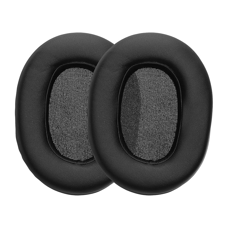 

kwmobile 2x headphone cover Sony ULT WEAR compatible replacement ear pads - cushion PU leather black color