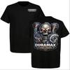 Duramax Turbo Diesel Skull T-Shirt, Graphic Tee for Truck Lovers, Heavy Duty Eng