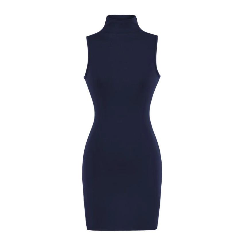 Trendy High-Waisted Sleeveless Dress: Elastic Waist, Elegant, Hip-Hugging Skirt - Early Spring 2026 Style for Women