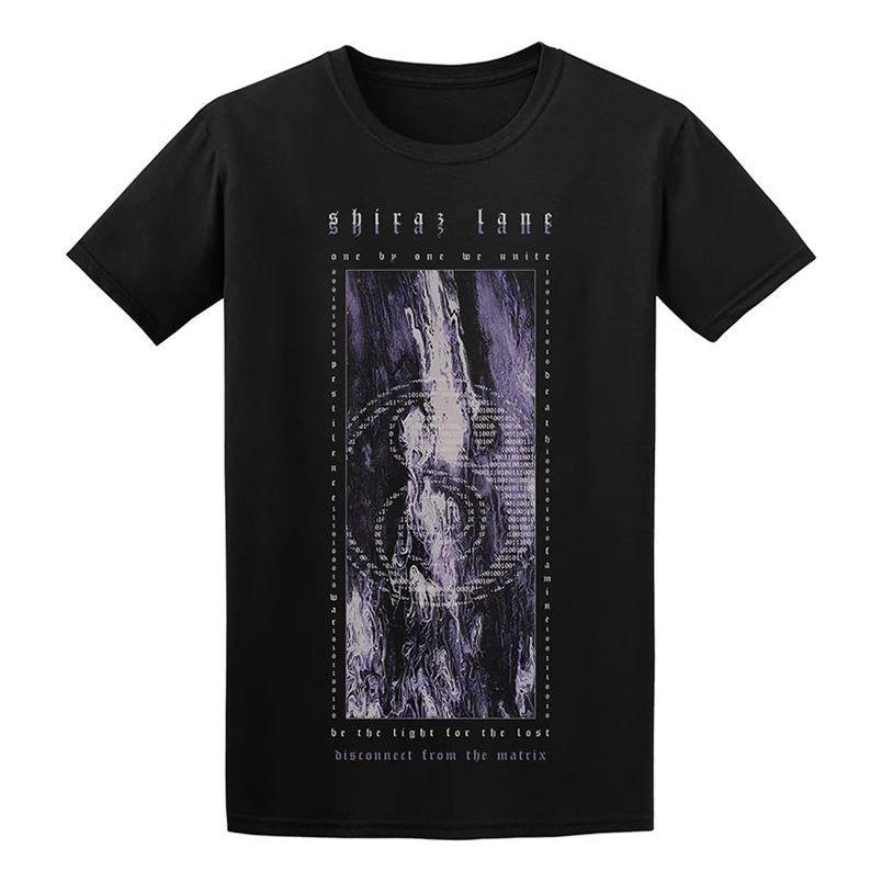 

Dark Metal Style Band Rose Pattern Rock American Loosefitting Straightcut Mens and Womens Shortsleeved Tshirt S
