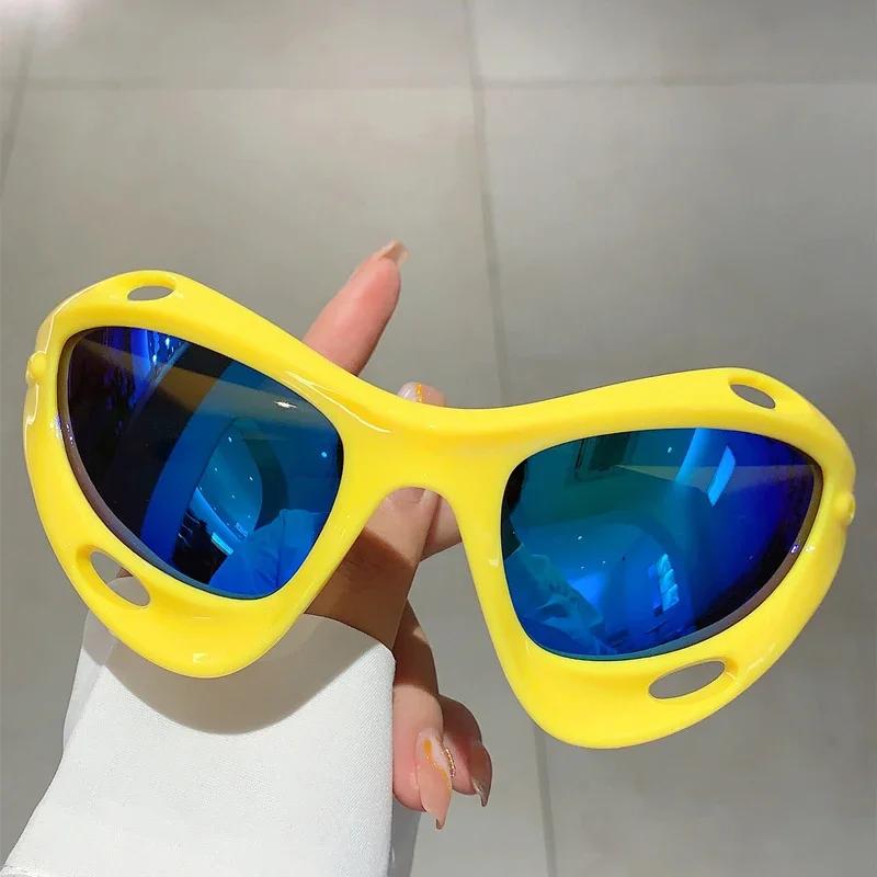 New  Sunglasses Fashion Futuristic Punk Mirror Sports Men Eyewear Trendy Brand Design Outdoor Uv400 Shades For Women
