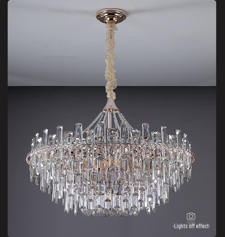 Luxury Postmodern Crystal Chandelier: Elegant Pendant Light for Living Room, Luxury Villa, or Trendy Restaurant