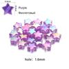100 stuks Acryl Spacer Losse Kralen Vijfpuntige Ster Transparant Regenboogkleur Kralen Voor Sieraden Maken Handwerk Accessoires