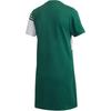 Adidas Striped Short Sleeve Dress Women Dresses Green White GJ6560