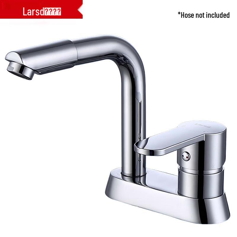 Larsd Brass Double-Hole Hot & Cold Basin Faucet