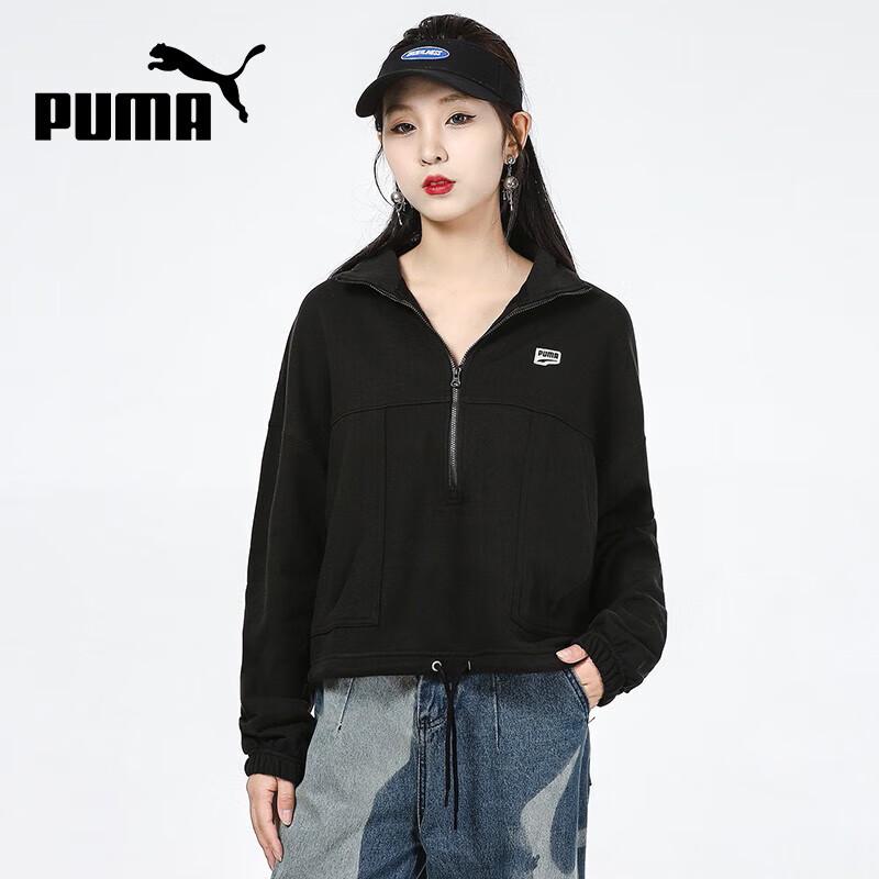 PUMA Women s Hooded Half-Zip Sweatshirt L