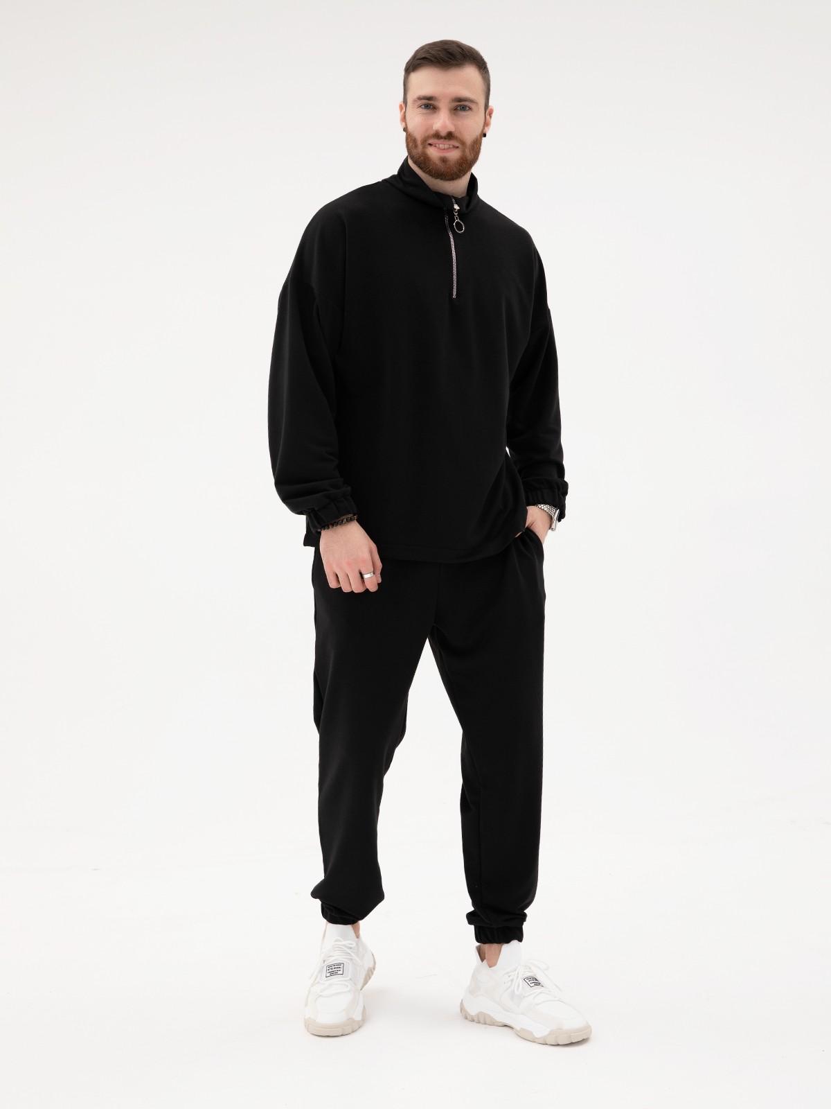 Tuta con zip ISSA Plus XXL blu