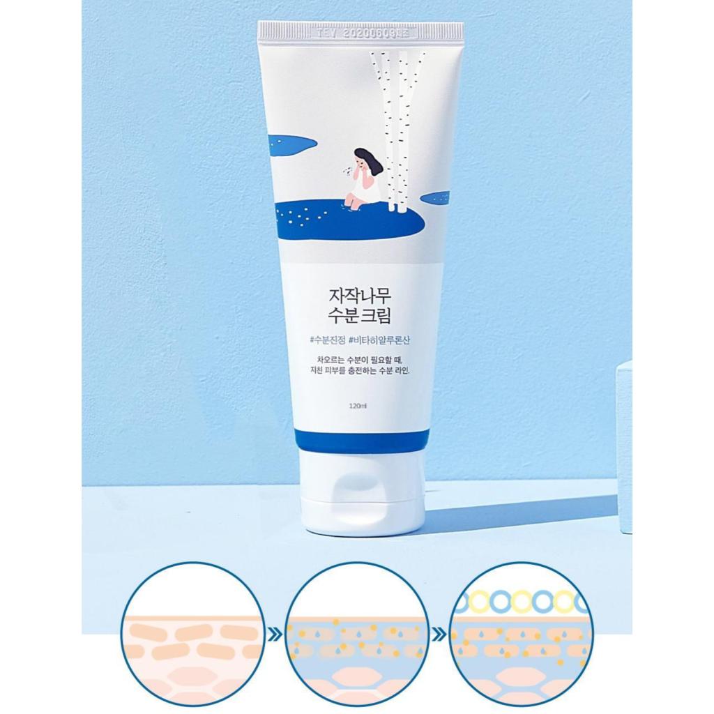 [Round Lab] Birch Juice Moisturizing Cream 120ml+Moisture Pad 4PCS