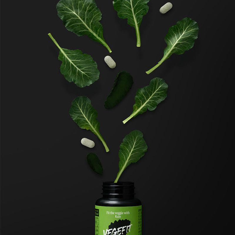 Veggiefit Kale Spirulina Vitamin B (60 Tablets / 2-month Supply)