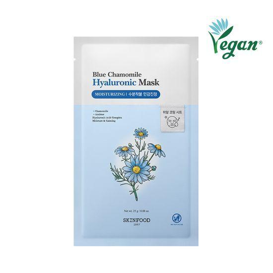 Skinfood Blue Chamomile Hyaluronic Mask Sheet (10 Sheets)