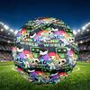Dandy's World Print Size 5 Soccer Ball, PU Wear Resistant Football for Match Training and Daily Practice, Birthday Gift for Soccer Fans