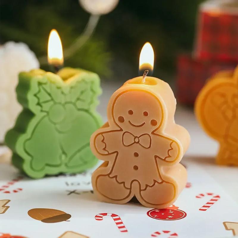 Creative Christmas Snowman Gingerbread Man Christmas Candle Aromatherapy Gift Set Home Decoration Birthday Gifts
