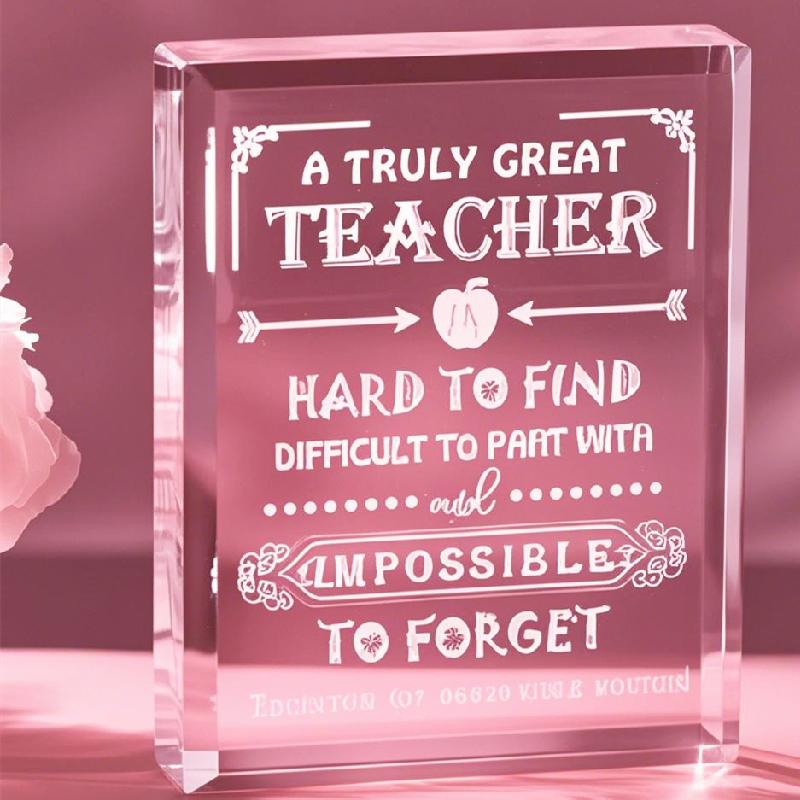 

Teacher Appreciation Crystal Gifts: Laser Engraved Keepsake. For Women/Men – Christmas/Valentine/End of School Year. чистий